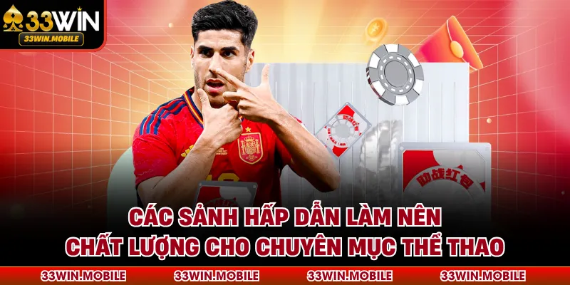 Các sảnh hấp dẫn làm nên chất lượng cho chuyên mục thể thao